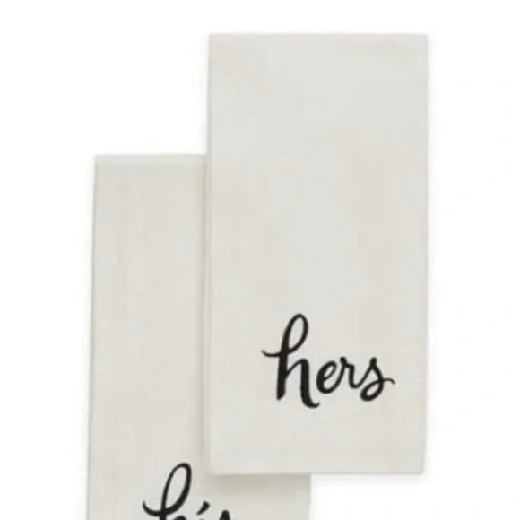 Copy - KATE SPADE HIS AND HERS CLOTH NAPKINS - Picture 2 of 3